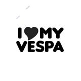 TSC I Love My Vespa Sticker 20cm Çok Renkli, EY-1-166