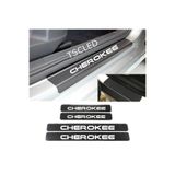 TSC Jep Cherokee Karbon Kapı Eşiği Koruma Sticker 4'lü Set Çok Renkli, HIL11Aa193