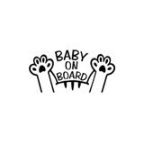 TSC Kedi Baby On Board Arabada Kedi Var Sticker Siyah 18cm, tscledxqq74