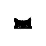 TSC Kedi Oto Araba Sticker Yapıştırması 19cm Siyah Renk tscledxqq80