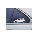 TSC Kelebek Cam Oto Sticker 17 CM Renkli 2 Adet, 8587T-96