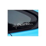 TSC Kia Picanto Nabız Kalp Atışı Sticker 2 Adet Kelebek Cam Renkli, Kapikolu-z166