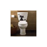 TSC Kızgın Kedi Klozet Kapak Banyo WC Sticker Yapıştırma Çok Renkli, TTS24