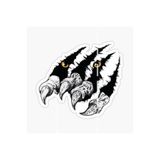 TSC Korkunç Canavar Pençe Araba Oto Sticker 19 Cm Çok Renkli, Stickerqt25