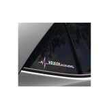 TSC Lada Vesta Yan Cam Sticker Oto Kapı 20 Cm X 7 Cm Hologram Beyaz, Holohrrt61