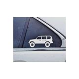 TSC Land Cruiser Prado Kelebek Cam Oto Sticker 17 CM Renkli 2 Adet, 8587T-105