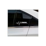TSC Mazda Nabız Kalp Atışı Sticker 2 Adet Sağ Sol Çok Renkli, RENK-A-81
