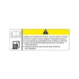TSC Motosiklet Depo Uyarı Sticker 12CM 2 Adet