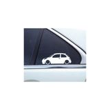 TSC Nissan Micra Basık Kasa Kelebek Cam Sticker Çok Renkli, Siyah1b76