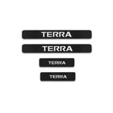 TSC Nissan Terra Carbon Fiber Kapı Eşiği Yazısı Sticker Boya Koruma, L127