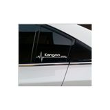 TSC Oto Kangoo Nabız Kalp Atışı Sticker 2 Adet Kelebek Cam