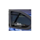 TSC Peugeot 301 Yan Cam Sticker Oto Kapı Çıkartması 20cmx7cm Çok Renkli, HACERAX59