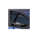 TSC Peugeot 307 Napız Kalp Kelebek Cam Sticker Çok Renkli, Siyah1b9