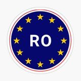 TSC Romanya Avrupa Birliği ülke kodu Araba Sticker 14CM 2 Adet