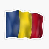 TSC Romanya bayrağı çıkartması 19CM Araba Etiket yapıştırması