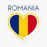 TSC Romanya Bayrağı - Romanya Aşk Sticker Etiket 19CM