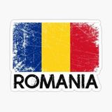TSC Romanya Bayrak Design Araba Sticker Etiket 19Cm
