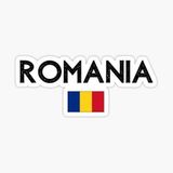 TSC Romanya - Romanya Bayrağı Çıkartması 19CM Sticker Etiket