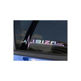 TSC Seat Ibiza Yan Cam Sticker Oto Kapı 20 Cm X 7 Cm Holo-Chroma Çok Renkli, Holo-Chroma Z91