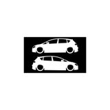 TSC Seat Leon Basık Kasa Sticker Kelebek Cam Yapıştırması Çok Renkli, Siyah1b36