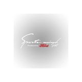 TSC Sports Mind Oto Sticker 30 cm x 11 cm Beyaz Yazı 177, Yazı-1-177