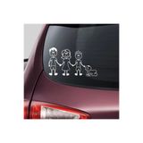 TSC Sticker Anne Baba Erkek Çocuk Ve Erkek Bebek Aile Yapıştırma Çok Renkli, EyM130