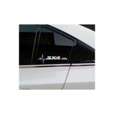 TSC Suzuki Sx4 Yan Cam Sticker Oto Kapı 20 Cm X 7 Cm Holo-Chroma Çok Renkli, Holo-Chroma Z97