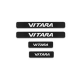 TSC Suzuki Vitara Carbon Fiber Kapı Eşiği Yazısı Sticker Boya Koruma Çok Renkli, L107
