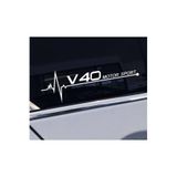 TSC V40 Yan Cam Sticker Oto Kapı Çıkartma Tuning 20 cm x 7 cm Renkli, Yazı-1-547