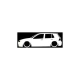 TSC Volkswagen Golf Mk4 Basık Kasa Sticker Kelebek Cam Yapıştırması Siyah Çok Renkli, Siyah1b18