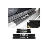 TSC Volkswagen Jetta Karbon Kapı Eşiği Kaplama Sticker 4'lü Set Siyah, karbonn249