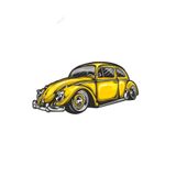 TSC Vosvos Volkswagen Tosba Sticker 17 Cm Çok Renkli, EyM215