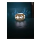 TSC Yılbaşı Hediyelik Eşya Kar tanesi Mum Led 12CM Beyaz