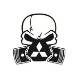 TSC Z1881 Mitsubishi Kuru Kafa Gaz Maskesi Araba Sticker