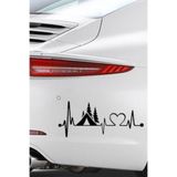 TSC Z1968 Çadır Kalp Atışı Hayat Monitör Araba Sticker