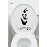 TSC Z1990 Klozet Banyo Komik Resim 5 Araba Sticker