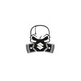 TSC Z590 Suzuki Piston Kuru Kafa Araba Sticker