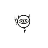 TSC Z759 Kia Araba Komik Şeytan Yapıştırma Sticker