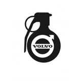 TSC Z768 Volvo Komik El Bombası Araba Sticker