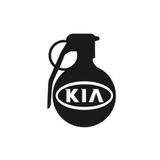 TSC Z784 Kia Araba Komik El Bombası Yapıştırma Sticker