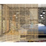 Tsd Dekorasyon Ahşap Desenli Oda Bölücü MDF Duvar Panelleri 28 x 28 cm Kahverengi Modern Tasarım