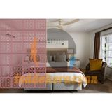 Tsd Dekorasyon Ahşap Oda Bölücü/seperatör/ Duvar Panelleri 40X40 cm - 40 x 40 - Pembe