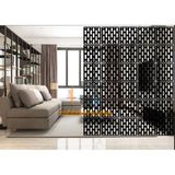 Tsd Dekorasyon Ahşap Oda Bölücü/seperatör/ Duvar Panelleri 40X40 cm - 40 x 40 - Siyah