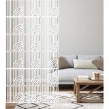 Tsd Dekorasyon Ahşap Oda Bölücü/seperatör/duvar Paneli - 28 x 28 - Beyaz