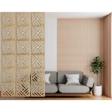 Tsd Dekorasyon Ahşap Oda Bölücü/seperatör/duvar Panelleri - 28 x 28 - Meşe