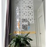 Tsd- Tsd Dekorasyon Ahşap Oda Bölücü/seperatör/duvar Paneli Beyaz Kareli - 28 x 28