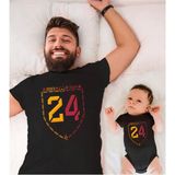 Tshirthane 24 Şampiyonluk Baba Oğul Kız (Tek Ürün Fiyatıdır Kombin Yapmak Için En Az 2 Adet Sepete Ekleyiniz) - 4XL - Siyah