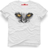 Tshirthane 3D Cat Kedi Beyaz Erkek T-Shirt