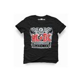 Tshirthane Acdc AC/DC Black Ice Rock Metal Müzik Baskılı Erkek t-shirt