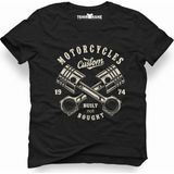 Tshirthane American Costum Built Not Siyah Erkek T-shirt